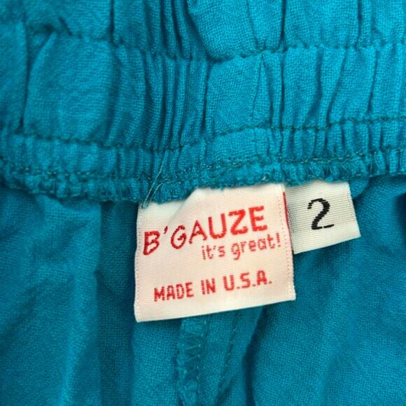 NWT B'Gauze Women's Blue Straight Leg Casual Pants Size L/XL Summer - Picture 4 of 4
